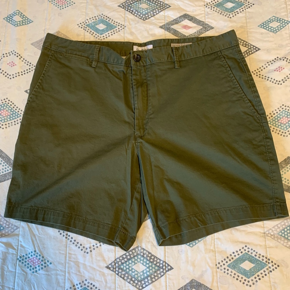 Goodfellow & Co - Men's Forest Green Flat Front Shorts